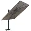 Image de Parasol déporté 3x3m en aluminium anthracite