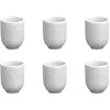 Image de Lot de 6 tasses en porcelaine blanche
