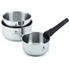 Image de Set de 3 casseroles inox amovible 16/18/20cm