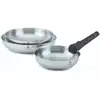 Image de Set de 3 poêles inox amovible 20/24/28cm