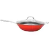 Image de Wok rouge 32cm