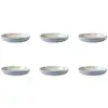 Image de Lot de 6 assiettes creuses bleu