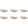 Image de Lot de 6 assiettes creuses taupe