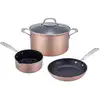 Image de Set de 4 pièces cuivré 24cm greblon céramique
