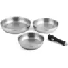 Image de 3 poêles 20/24/28 cm amovible inox 18/8 induction