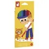 Image de Crayons de couleur effacables X 12 - Janod - Juratoys