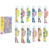 Image de 12 poissons en papier a creer