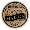 Image de Set de table rond en toile de jute D38