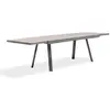 Image de Table de jardin 12 places en aluminium et céramique sur verre