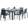 Image de Ensemble repas de jardin 6 places en aluminium