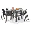 Image de Ensemble repas de jardin 6 places en aluminium