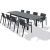 Image de Ensemble repas de jardin 8 places en aluminium