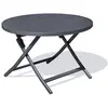 Image de Table de jardin ronde pliante en aluminium