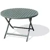 Image de Table de jardin ronde pliante en aluminium