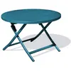 Image de Table de jardin ronde pliante en aluminium