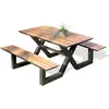 Image de Table de jardin en aluminium et plateau hpl