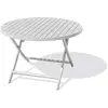 Image de Table de jardin ronde pliante en aluminium