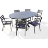 Image de Ensemble repas 6 places en aluminium avec rallonge papillon