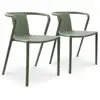Image de Lot de 2 fauteuils de jardin empilables en polypropylène