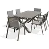 Image de Ensemble repas de jardin 6 places en aluminium