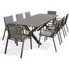 Image de Ensemble repas de jardin 8 places en aluminium