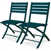 Image de Lot de 2 chaises de jardin en aluminium