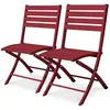 Image de Lot de 2 chaises de jardin en aluminium