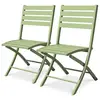 Image de Lot de 2 chaises de jardin en aluminium
