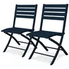 Image de Lot de 2 chaises de jardin en aluminium