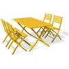 Image de Ensemble repas de jardin 4 places en aluminium