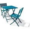 Image de Ensemble repas de jardin 2 carré places en aluminium