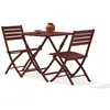 Image de Ensemble repas de jardin carré 2 places en aluminium