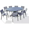 Image de Ensemble repas 8 places en aluminium avec rallonge papillon