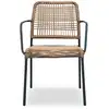 Image de Fauteuil de jardin empilable en corde et acier