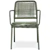 Image de Fauteuil de jardin empilable en corde et acier