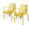 Image de Lot de 2 fauteuils de jardin empilables en polypropylène