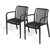 Image de Lot de 2 fauteuils de jardin empilables en polypropylène