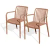 Image de Lot de 2 fauteuils de jardin empilables en polypropylène