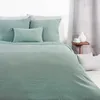 Image de Parure de lit en double gaze de coton gaze de coton/coton vert tilleul