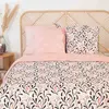 Image de Parure de lit 2 places satin de coton bio à motifs 220x240 cm