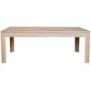 Image de Table moderne extensible bois chêne blanchi massif l200/280