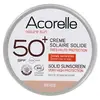 Image de Acorelle Crème solaire solide beige spf50+