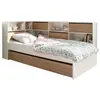 Image de Lit enfant avec rangement 90x190 Blanc et Chêne