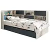 Image de Lit enfant avec rangement 90x190 Blanc et Bleu