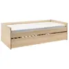 Image de Lit banquette gigogne en bois 90 x 190 cm bois