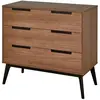 Image de Commode Vintage 3 tiroirs Noyer