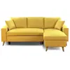 Image de Canapé d'angle réversible et convertible - jaune ocre
