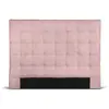 Image de Tête de lit capitonnée en tissu - rose - 160 cm