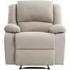 Image de Fauteuil relaxation manuel en tissu - beige