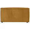 Image de Pouf en velours côtelé - jaune